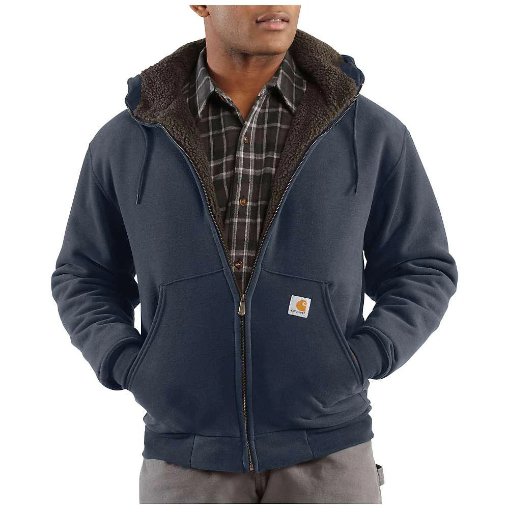 商品Carhartt|Carhartt Men's Collinston Brushed Fleece Sherpa Lined Sweatshirt,价格¥364,第3张图片详细描述