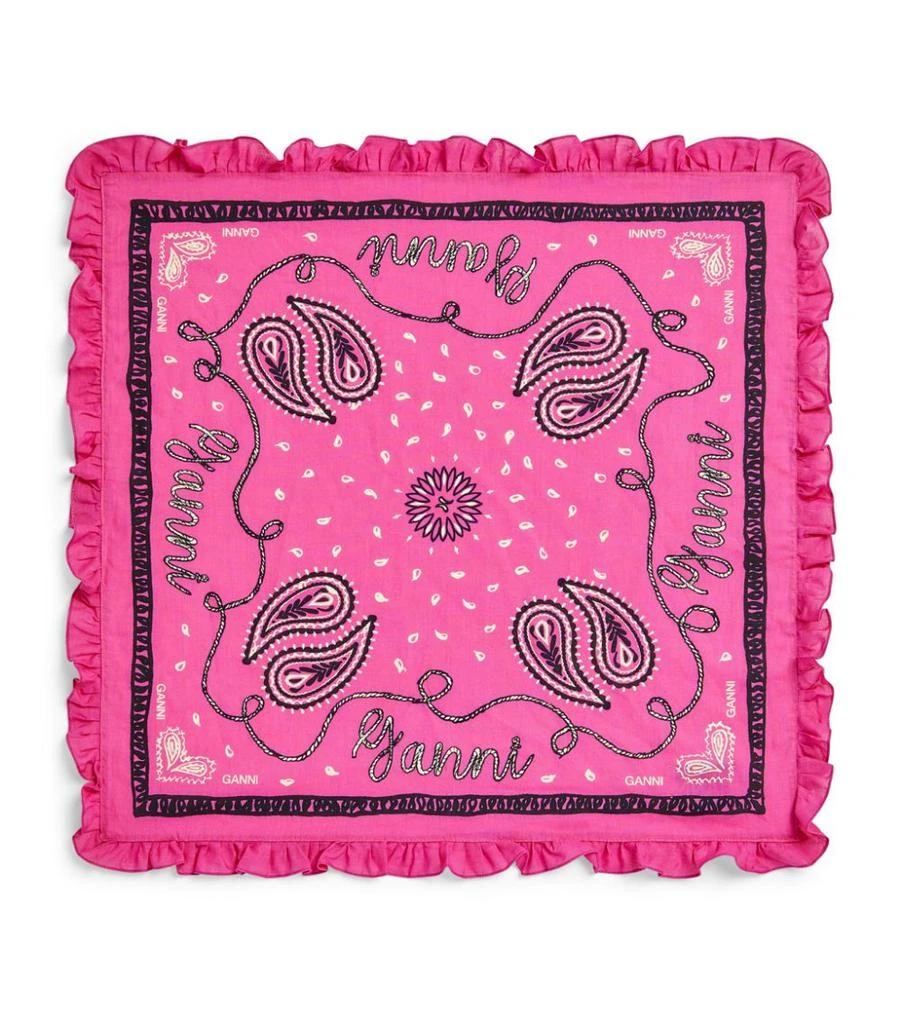 商品Ganni|Paisley Print Scarf,价格¥556,第3张图片详细描述