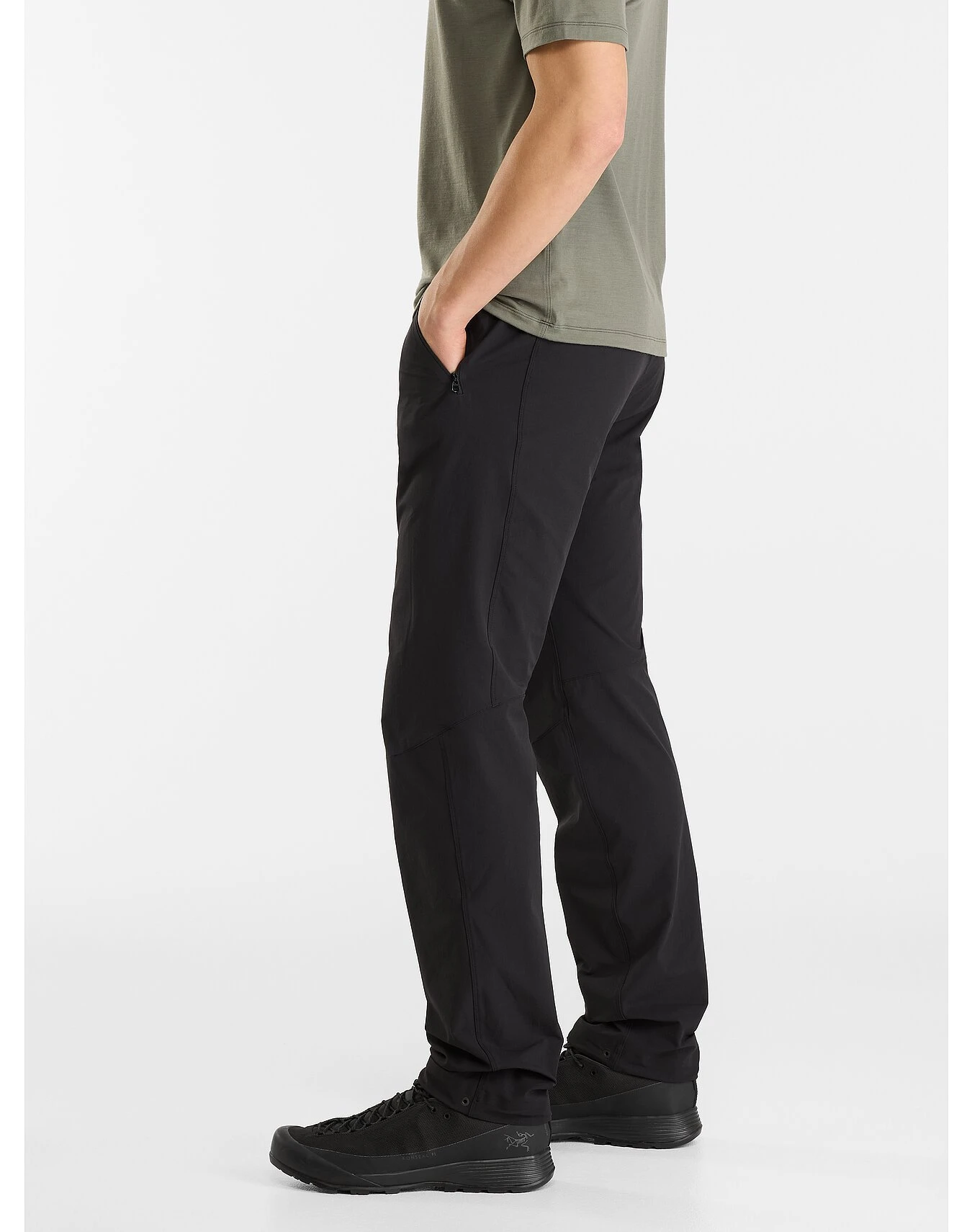 商品Arc'teryx|Arc'teryx 男士户外冲锋裤 X000008028BLACK 黑色,价格¥1813,第4张图片详细描述