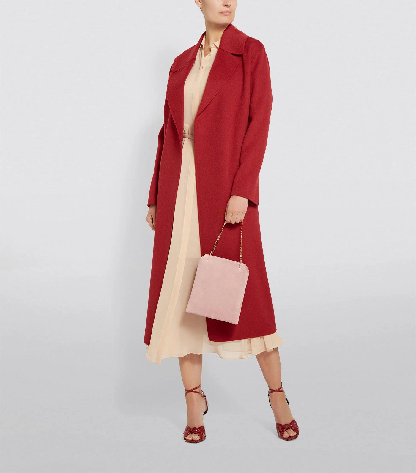 商品Max Mara|Wool Longline Wrap Coat,价格¥4785,第4张图片详细描述