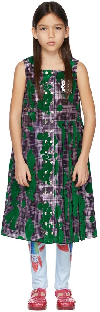 商品CHOPOVA LOWENA|SSENSE Exclusive Kids Purple & Green Kilt Dress,价格¥860,第2张图片详细描述