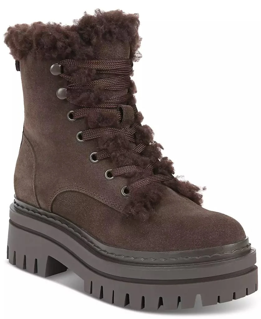 商品Sam Edelman|Women's Kyler Lace-Up Cozy Combat Boots,价格¥1389,第1张图片