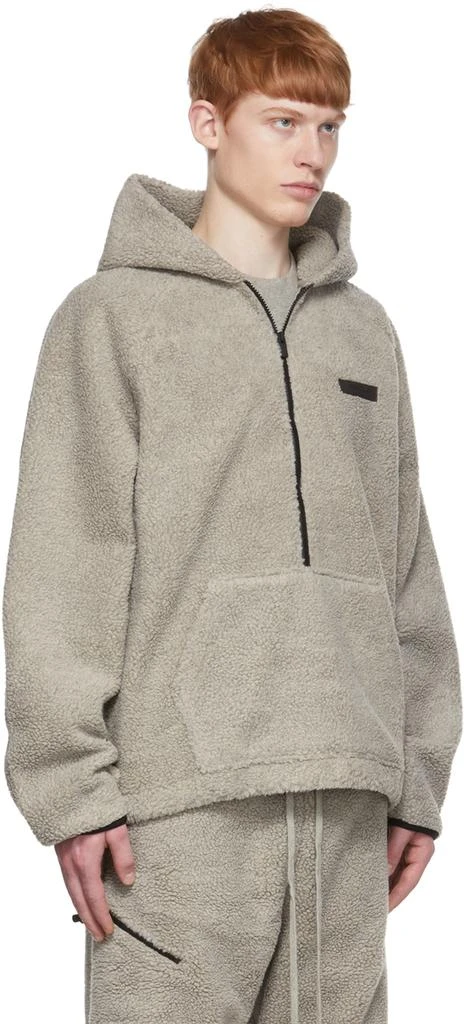 商品Essentials|Gray Polyester Hoodie,价格¥790,第2张图片详细描述