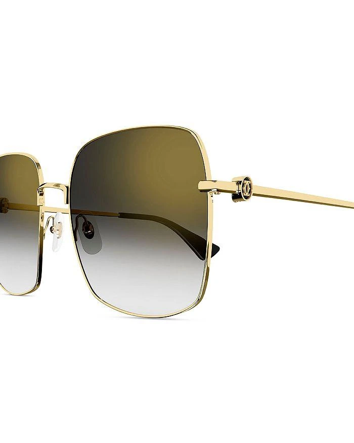 商品Cartier|Double C Squared Sunglasses, 60mm,价格¥9316,第5张图片详细描述