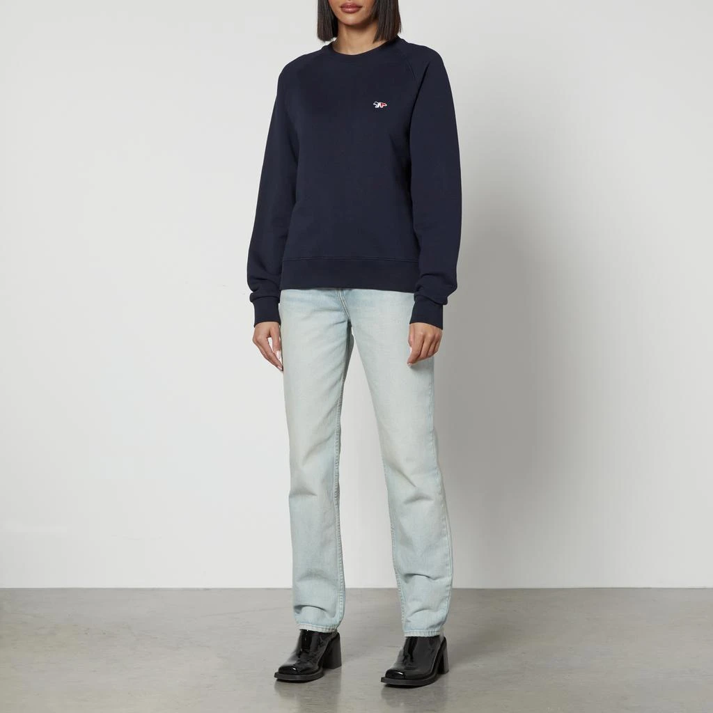 商品Maison Kitsune|Maison Kitsuné Women's Tricolor Fox Patch Sweatshirt - Navy,价格¥508,第3张图片详细描述