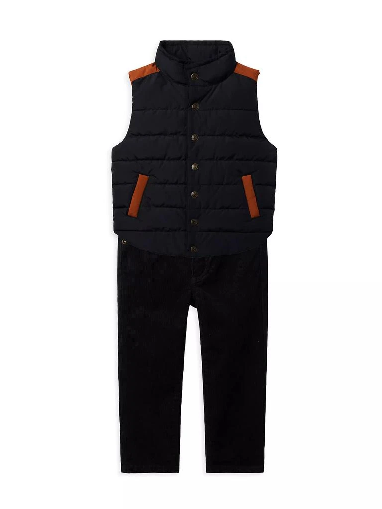 商品Janie and Jack|Little Girl's & Girl's Contrast Trim Quilted Vest,价格¥384,第2张图片详细描述