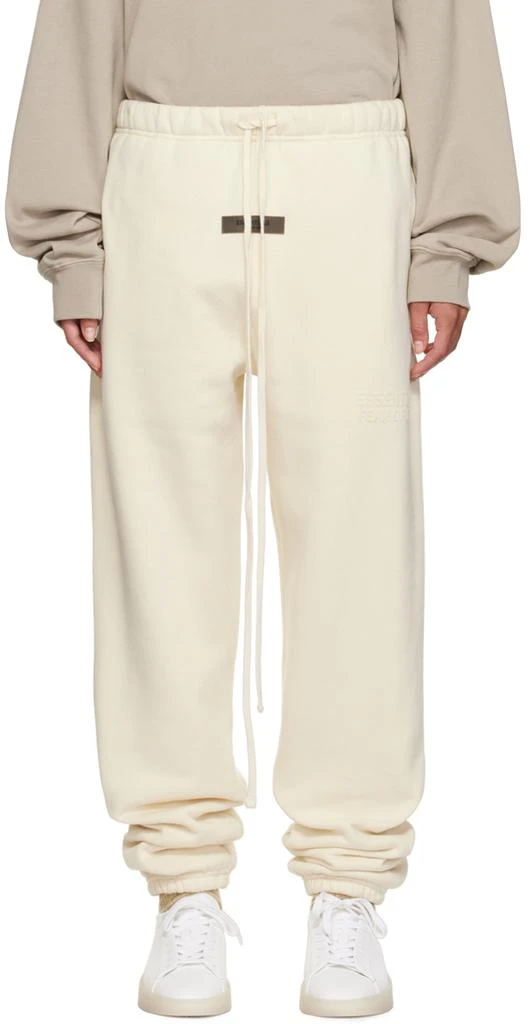 商品Essentials|Off-White Drawstring Lounge Pants,价格¥323,第1张图片