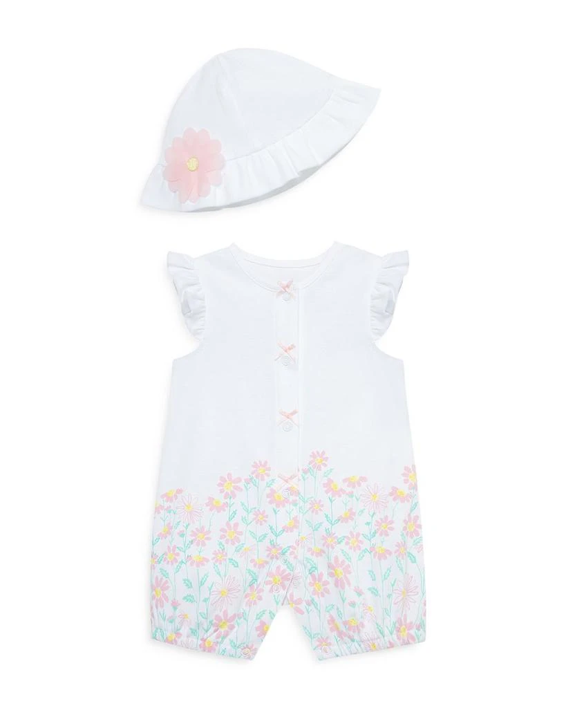 商品Little Me|Baby Girls' Cotton Meadow Hat & Romper Set,价格¥250,第1张图片