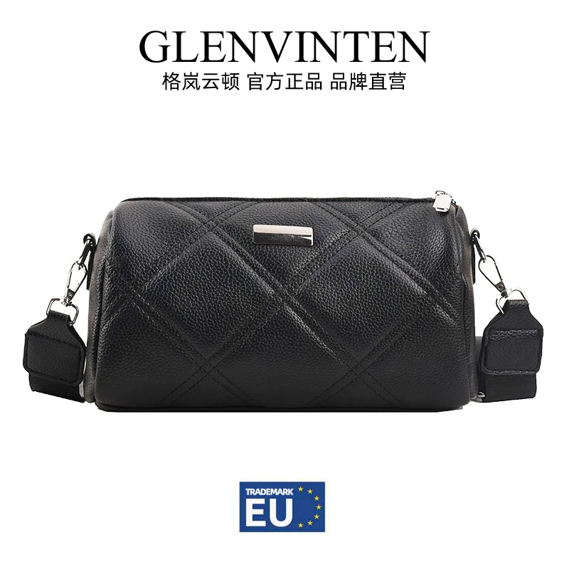 商品[国内直发] GLENVINTEN|格岚云顿小众设计菱格包包女2022秋新款女包休闲单肩包百搭斜挎包波士顿包,价格¥188,第1张图片