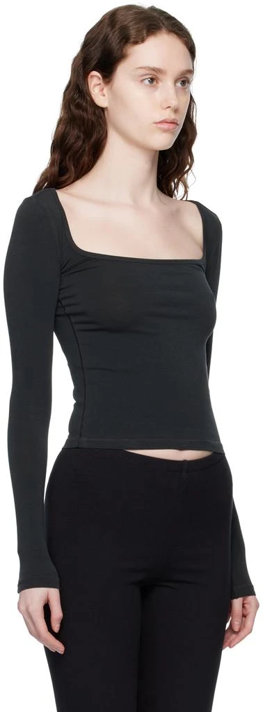 商品SKIMS|Black New Vintage Long Sleeve T-Shirt,价格¥308,第2张图片详细描述