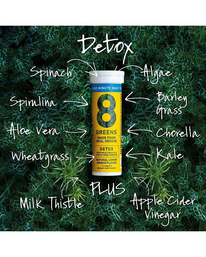 商品8Greens|Detox Effervescent Tablets, 30 Pack,价格¥359,第4张图片详细描述