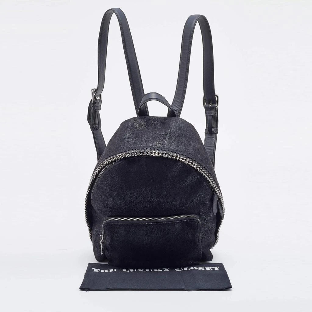 Stella McCartney Black Quilted Faux Leather Mini Falabella Backpack 商品