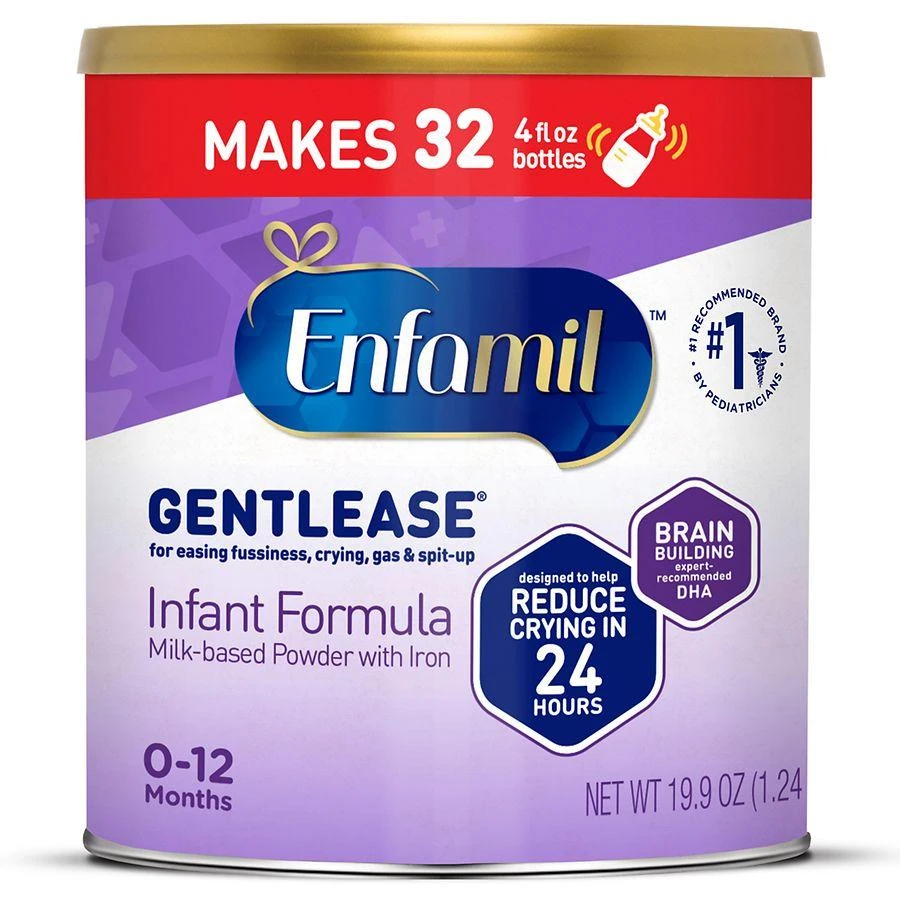 商品Enfamil|Gentlease Gentlease 亲舒初生婴儿舒缓消化不适防胀气特配奶粉1段 593g,价格¥284,第1张图片