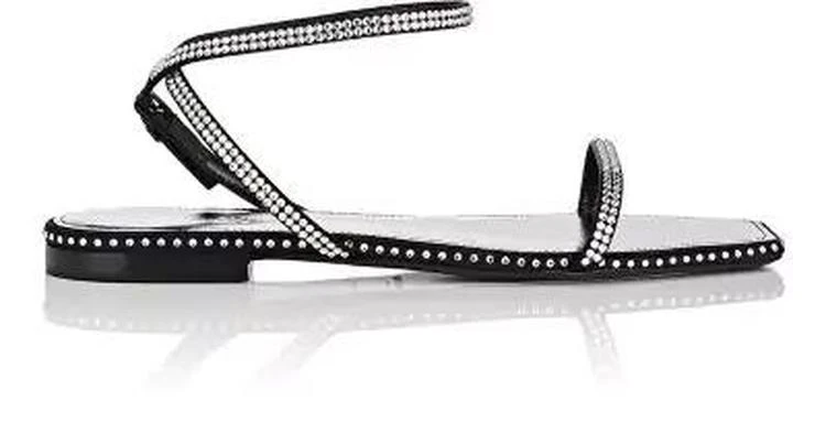 商品Yves Saint Laurent|Nu Pieds Embellished Satin Sandals,价格¥2967,第1张图片