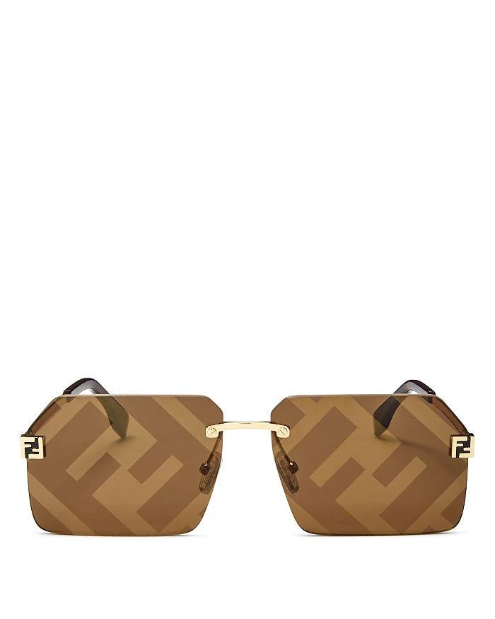 商品Fendi|Rimless Square Sunglasses, 59mm,价格¥3426,第4张图片详细描述