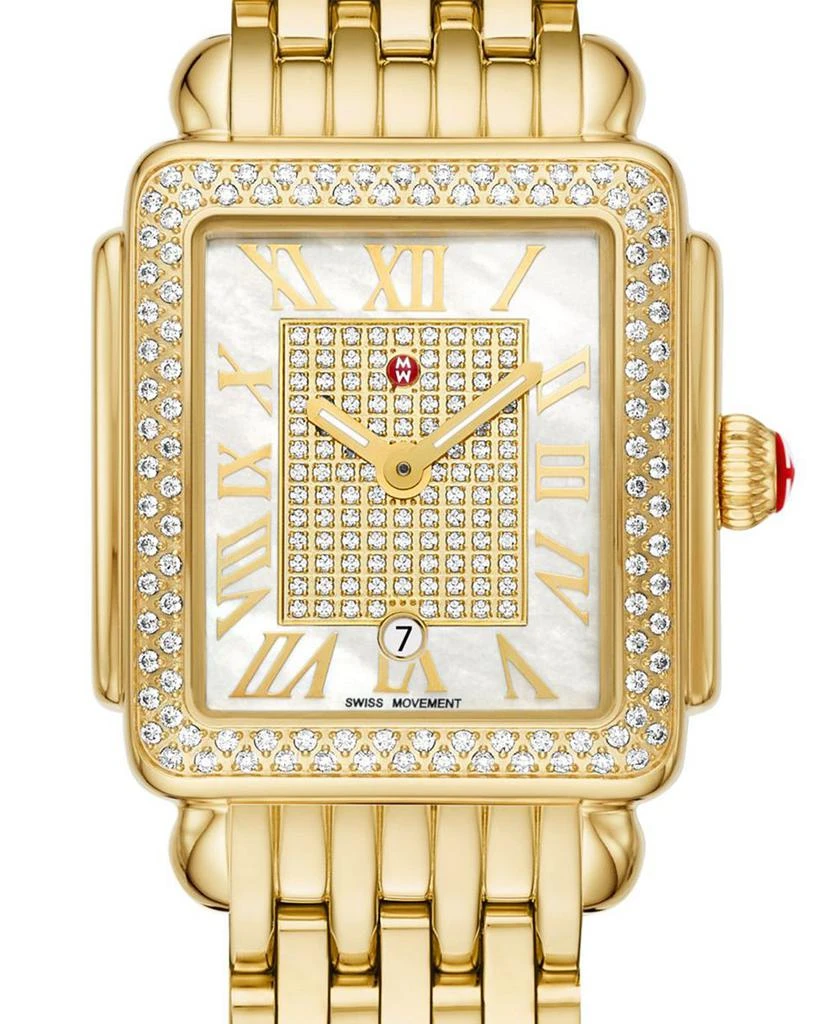 Limited Edition Deco Madison Mid 18K Gold-Plated Diamond Watch, 29mm x 31mm 商品