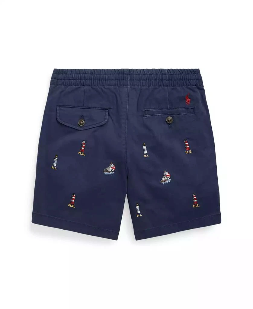 商品Ralph Lauren|Big Boys Polo Prepster Embroidered Chino Shorts,价格¥186,第2张图片详细描述