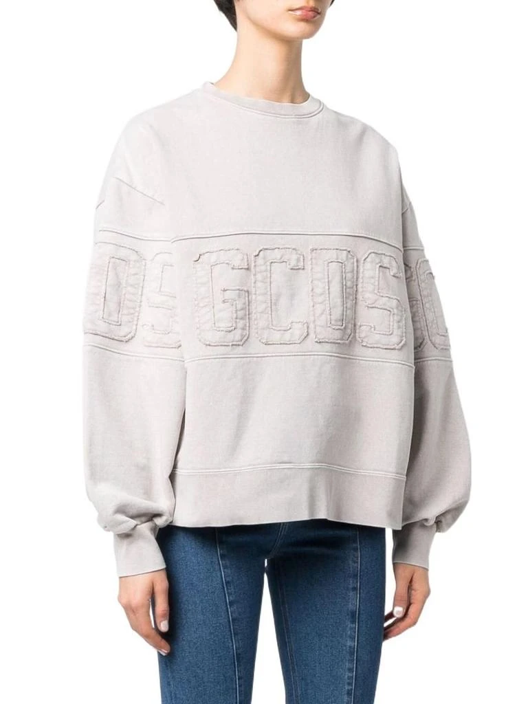 商品GCDS|Gcds women's grey cotton sweatshirt,价格¥2578,第2张图片详细描述