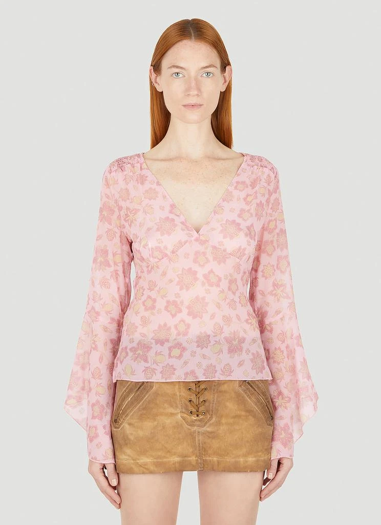 商品Guess USA|Floral Chiffon Blouse,价格¥358,第1张图片