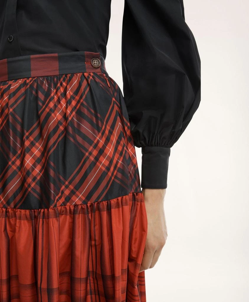 商品Brooks Brothers|Taffeta Tiered Tartan Skirt,价格¥1148,第4张图片详细描述