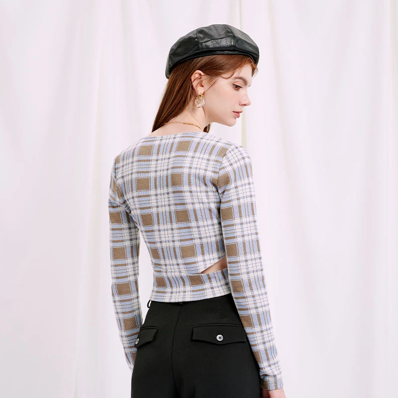 Bonnie上衣 - 蓝色格纹 | Bonnie Top - Blue Plaid 商品