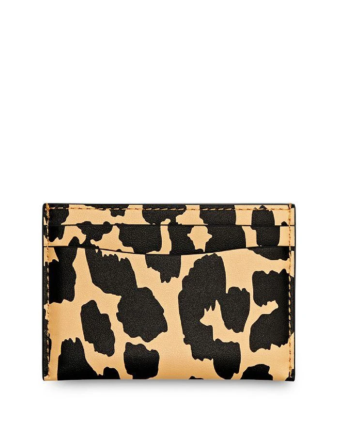 商品Coach|Essential Leopard Print Leather Card Case,价格¥427,第3张图片详细描述