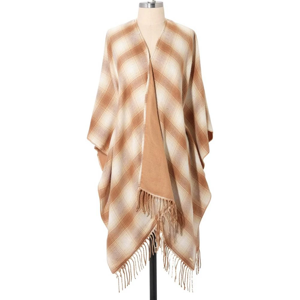 商品Ralph Lauren|Women's Reversible Plaid Cape with Faux Fur Collar,价格¥931,第2张图片详细描述