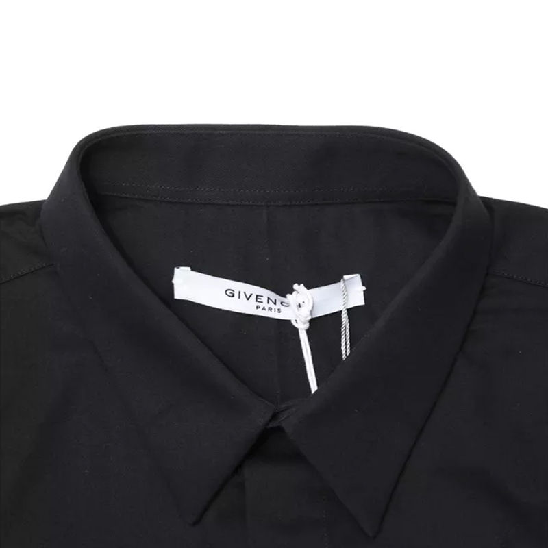 Givenchy 纪梵希 男士黑色短袖衬衫 17S6046361-001商品第4张图片规格展示