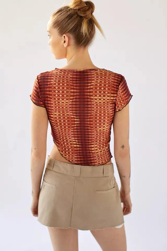 商品Urban Outfitters|UO Mesh Asymmetrical Tee,价格¥156,第2张图片详细描述
