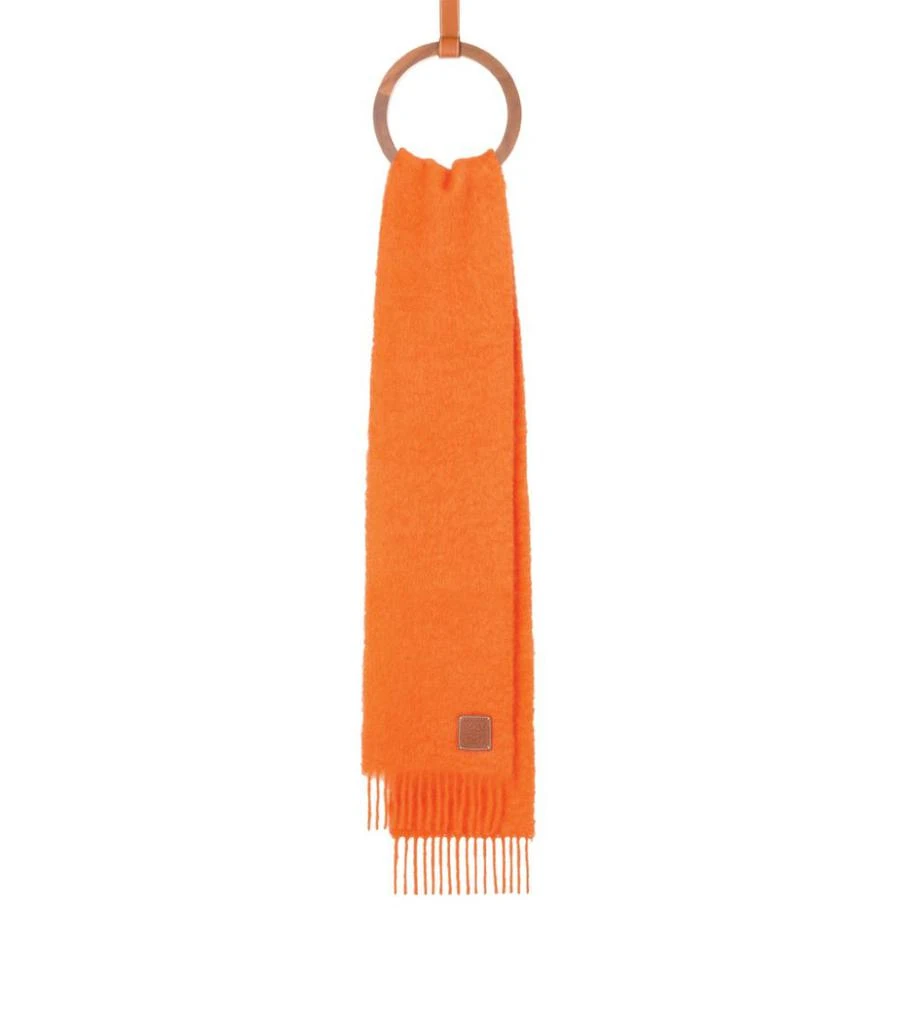 商品Loewe|Wool-Mohair Logo Scarf,价格¥2147,第2张图片详细描述