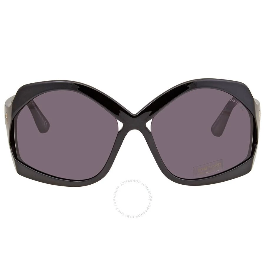 商品Tom Ford|Cheyenne Smoke Oversized Ladies Sunglasses FT0903 01A 68,价格¥1042,第1张图片