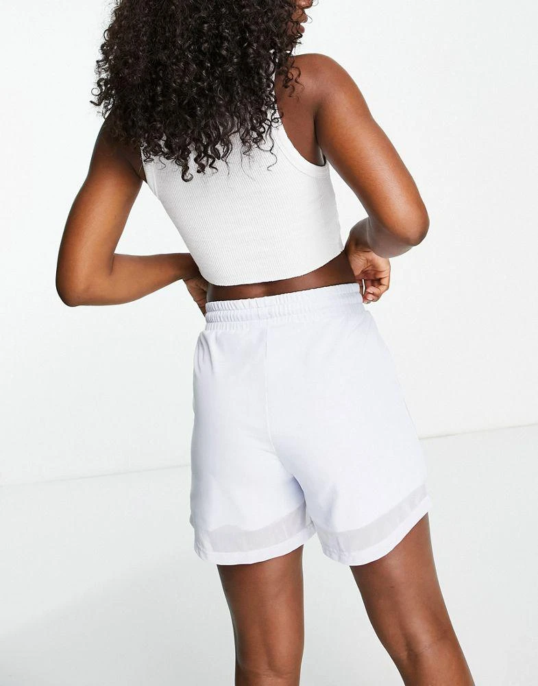 商品Puma|Puma organza mesh high waisted shorts in pale blue - exclusive to ASOS,价格¥161,第2张图片详细描述