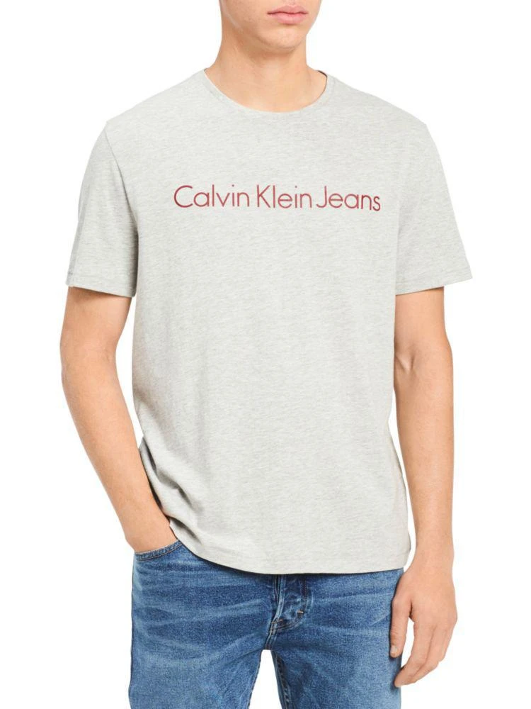 商品Calvin Klein|Logo Cotton Tee,价格¥158,第3张图片详细描述