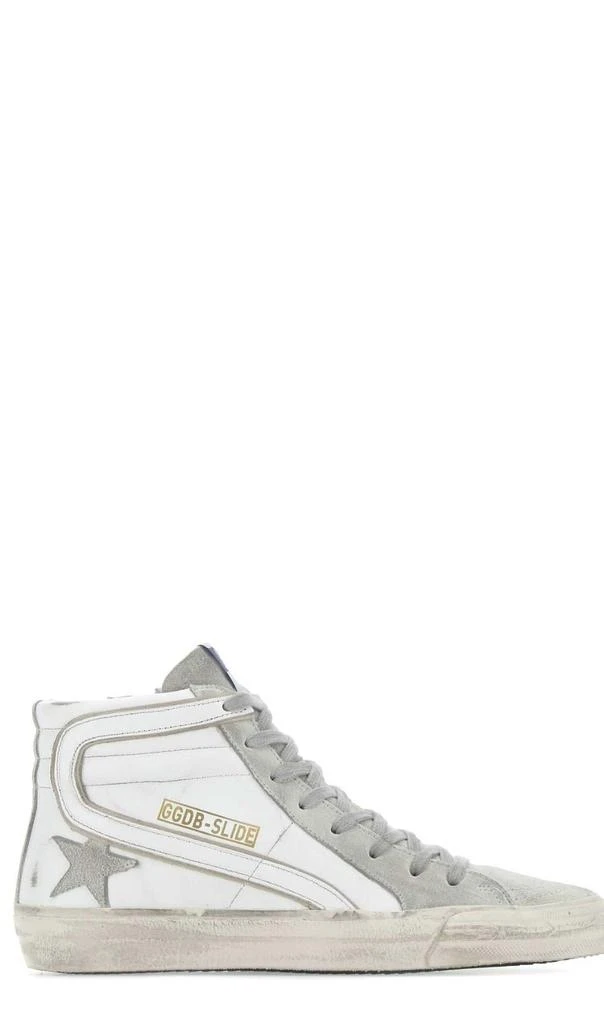 商品Golden Goose|Golden Goose Deluxe Brand Slide High-Top Sneakers,价格¥3057,第1张图片