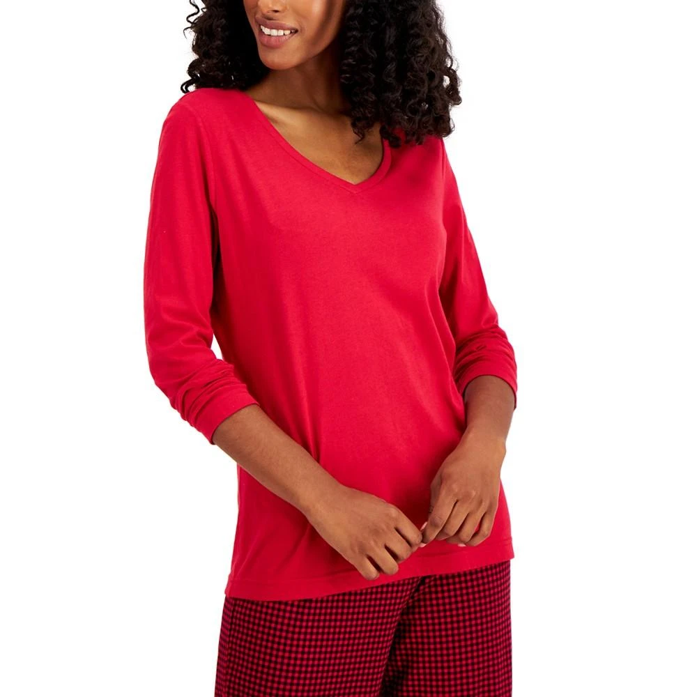 商品Charter Club|Cotton Pajama Set, Created for Macy's,价格¥74,第3张图片详细描述