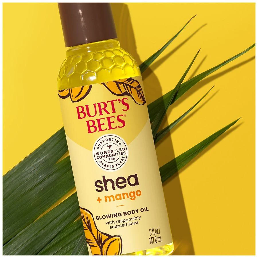 商品Burt's Bees|Glowing Body Oil, Natural Origin Skin Care Shea + Mango,价格¥87,第5张图片详细描述