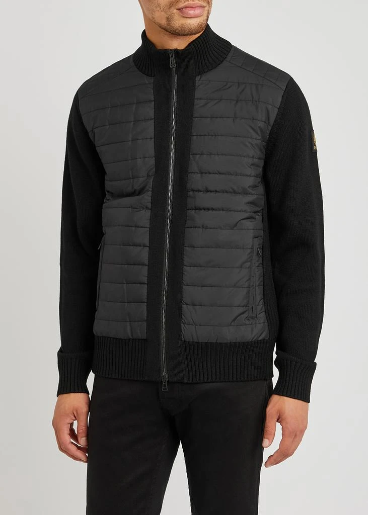 商品BELSTAFF|Kingston black quilted shell and wool jacket,价格¥1296,第2张图片详细描述