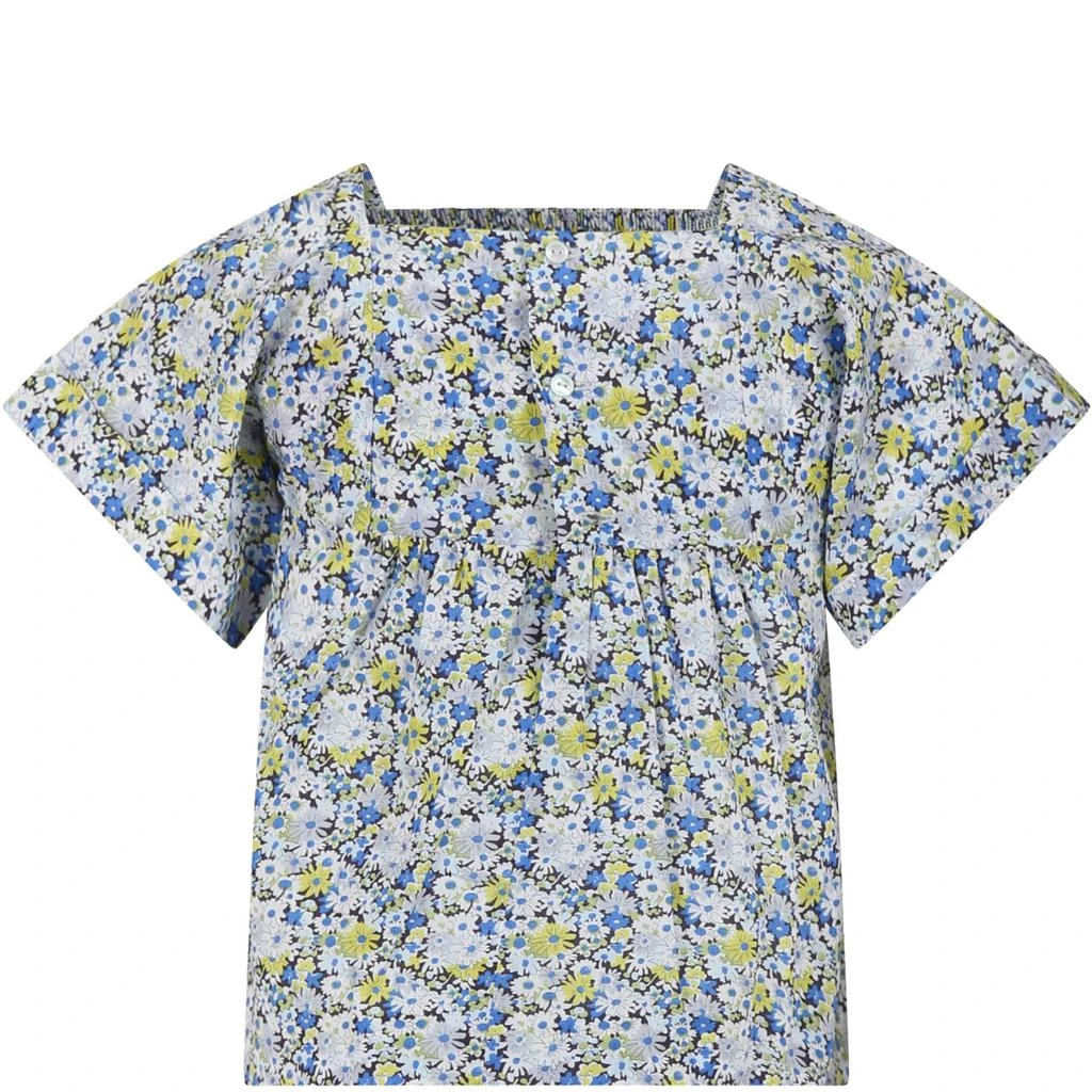 商品Bonpoint|Light Blue For Girl With Floral Print,价格¥1452,第2张图片详细描述