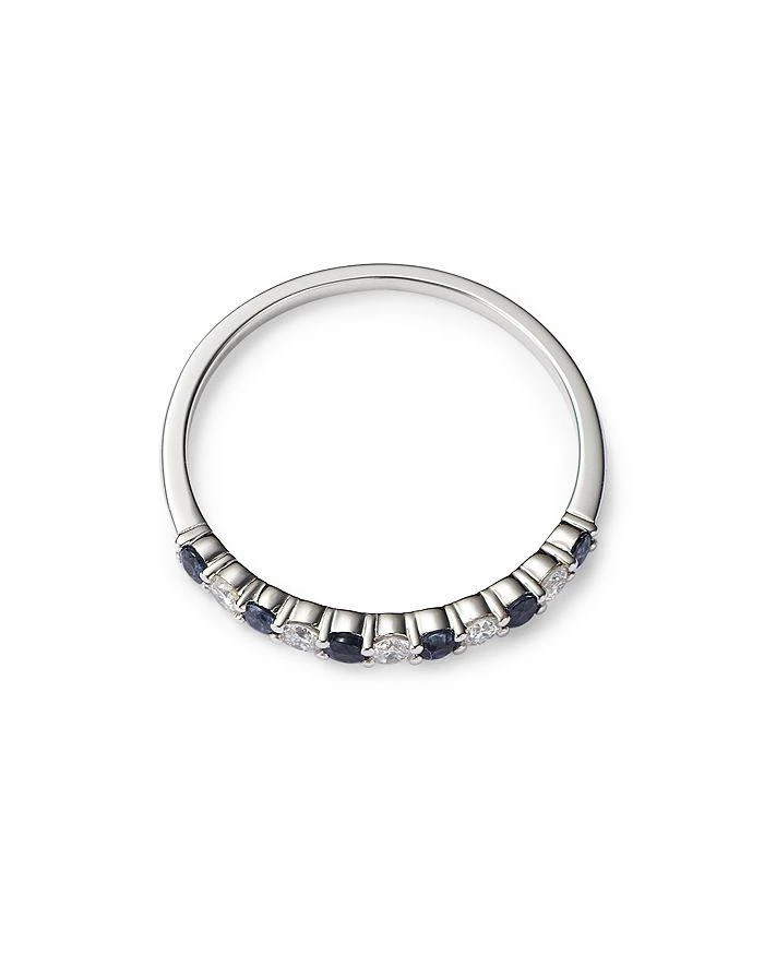 商品Bloomingdale's|Diamond & Blue Sapphire Stacking Ring in 14K White Gold - Exclusive,价格¥5581,第3张图片详细描述