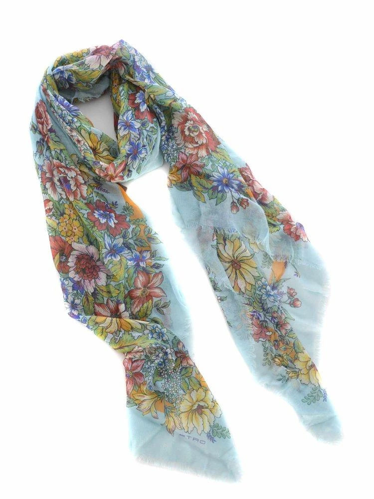 商品ETRO|Etro Bouquet Printed Scarf,价格¥2684,第1张图片