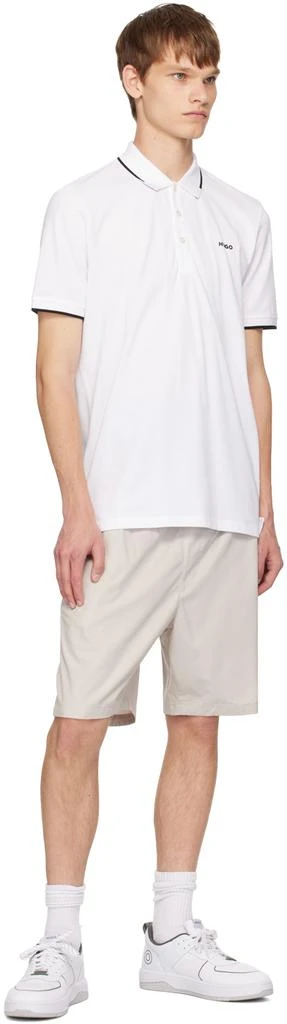 商品Hugo Boss|White Bonded Polo,价格¥296,第4张图片详细描述