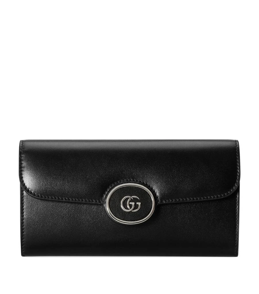 商品Gucci|Leather GG Continental Wallet,价格¥6806,第1张图片