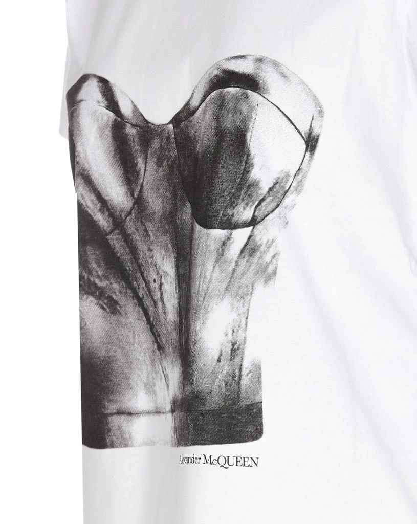商品Alexander McQueen|Alexander McQueen Bustier Print T-shirt,价格¥2762,第3张图片详细描述