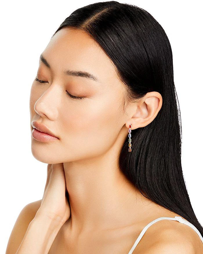 商品Bloomingdale's|Rainbow Sapphire & Diamond Drop Earrings in 14K Yellow Gold - 100% Exclusive,价格¥10226,第2张图片详细描述