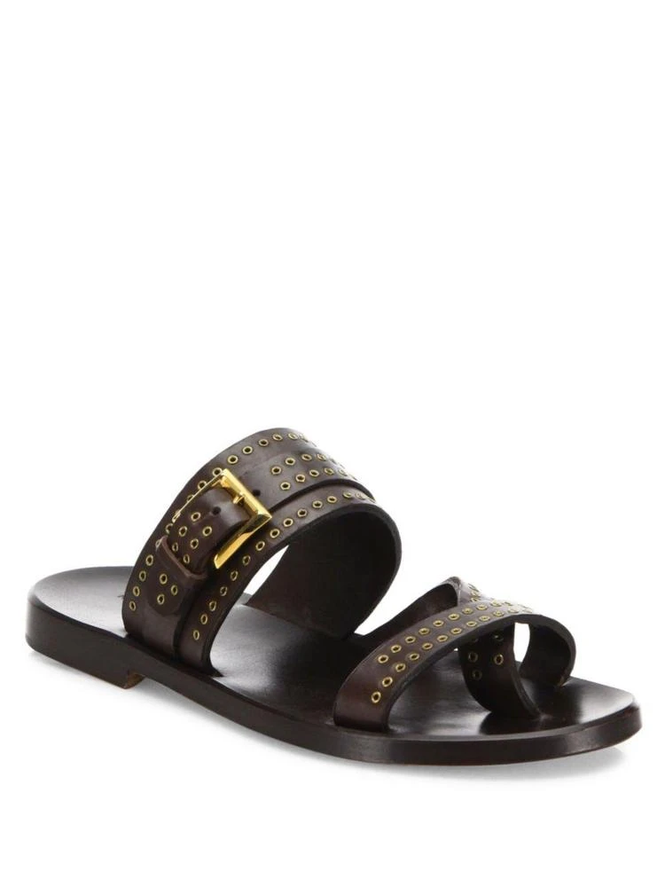 商品Louis Leeman|Double Strap Leather Sandals,价格¥4462,第1张图片