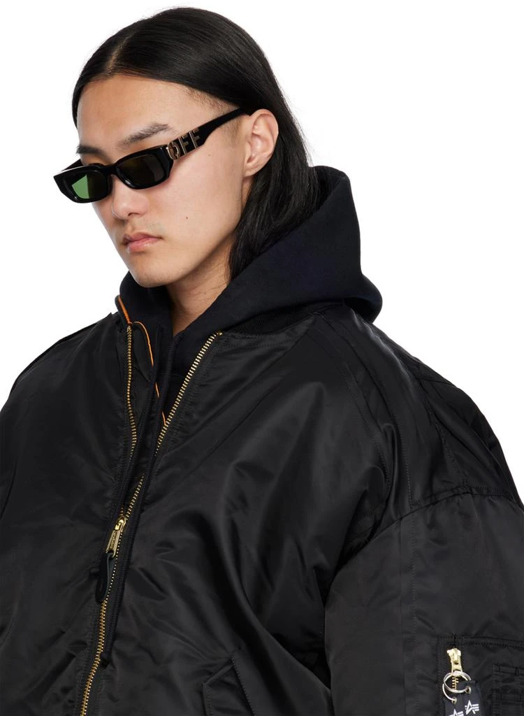 商品Off-White|Black Fillmore Sunglasses,价格¥1857,第4张图片详细描述