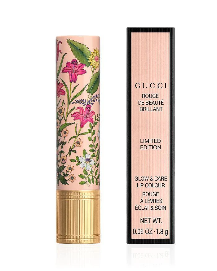 商品Gucci|Gorgeous Flora Glow & Care Shine Lipstick,价格¥336,第4张图片详细描述