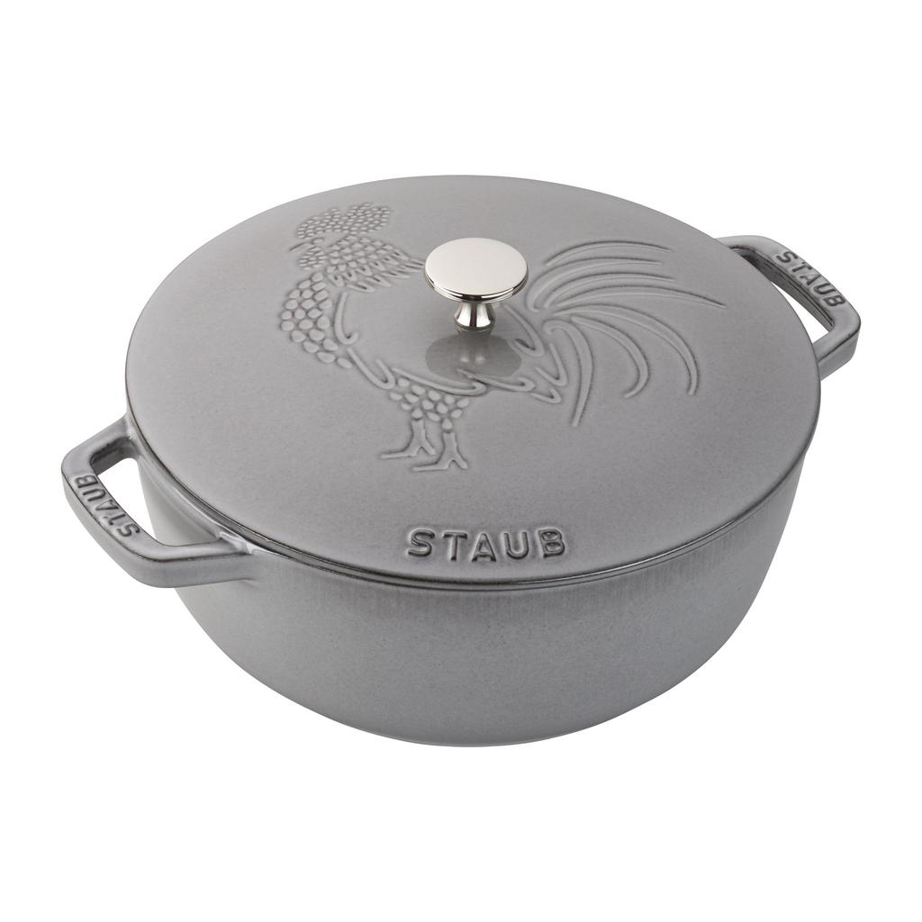 Staub Cast Iron 3.75-qt Essential French Oven Rooster商品第1张图片规格展示