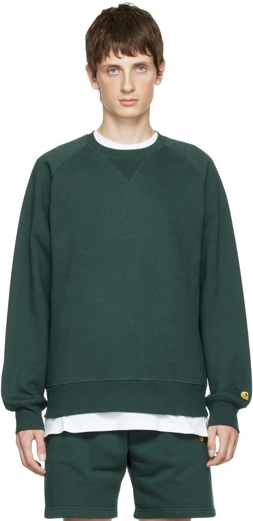 商品Carhartt WIP|Green Chase Sweatshirt,价格¥481,第1张图片