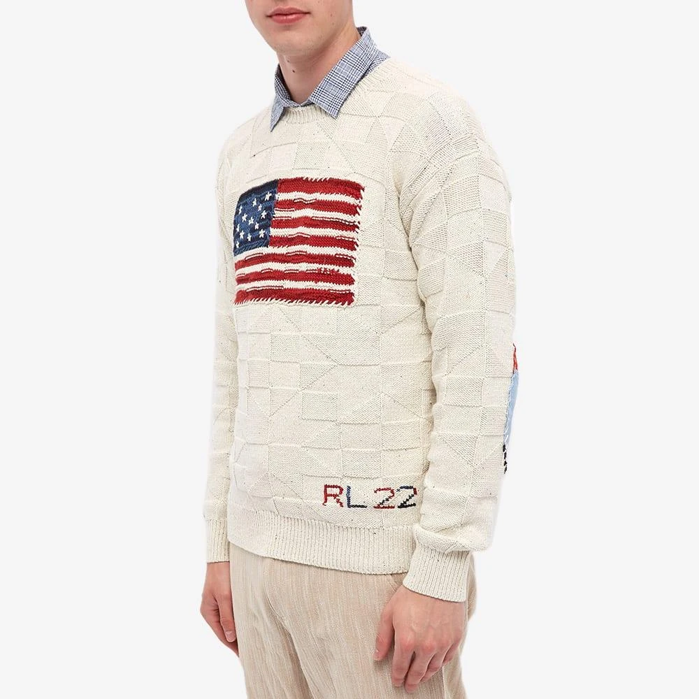 商品Ralph Lauren|Polo Ralph Lauren Flag Intarsia Crew Knit,价格¥2661,第2张图片详细描述